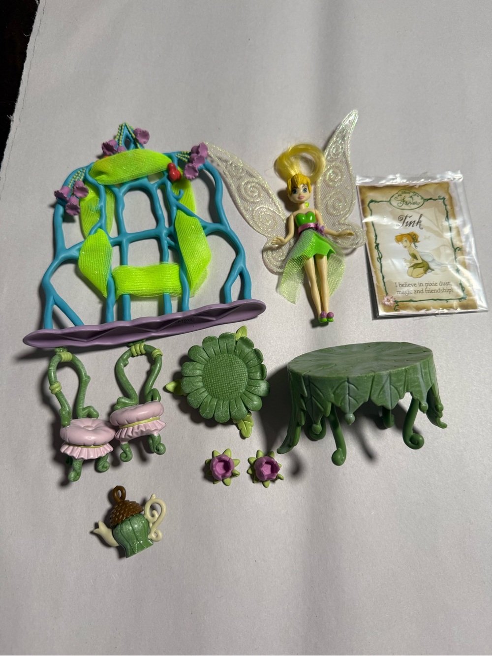 Disney Fairies Tinker Bell Tea Party Play Set 10 Pieces
